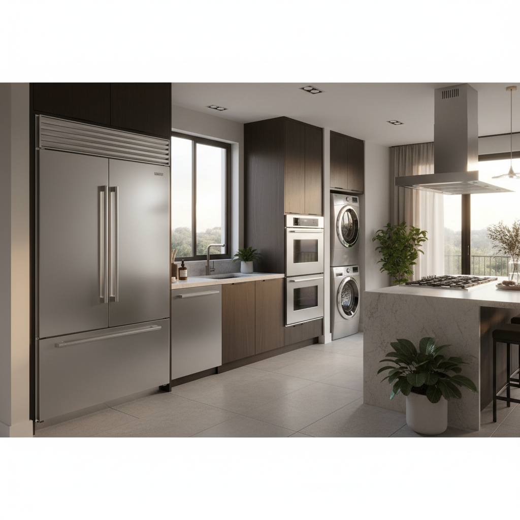 Premium home appliances in a luxury residential setting