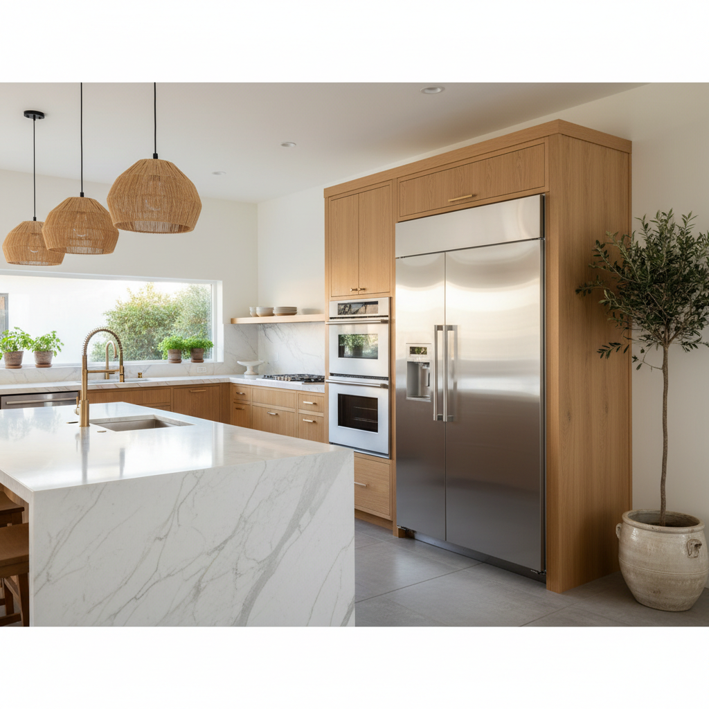 Luxury Lafayette kitchen with premium Thermador-style appliances